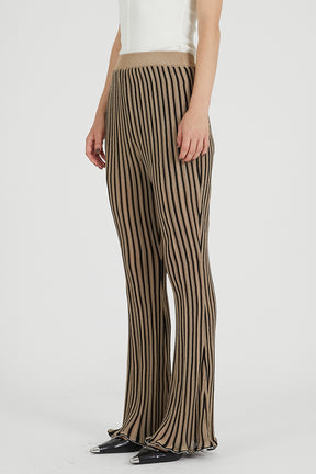 Beaded knit pants