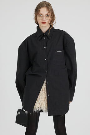 Double Collar Power Shirt Over Shirt
