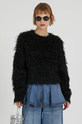Shaggy Knit Pullover - 2025 WINTER