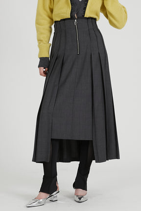 Irregular Pleated Skirt - 2025 AUTUMN