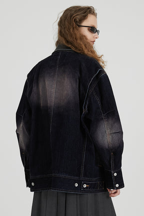 Flocky Denim Jacket - 2025 AUTUMN