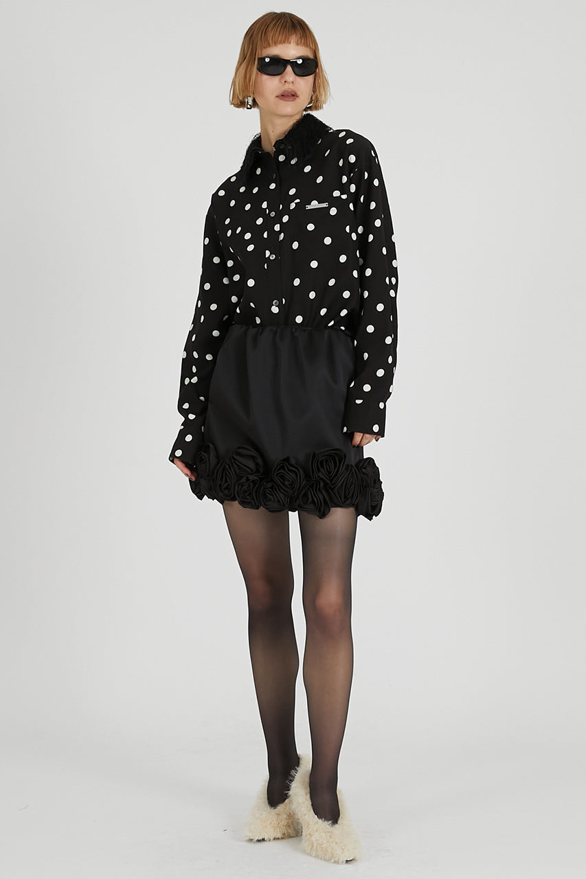 Feather Collar Shirt - 2025 AUTUMN