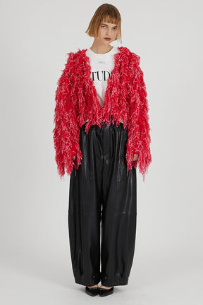 Fluffy Knit Cardigan - 2025 WINTER