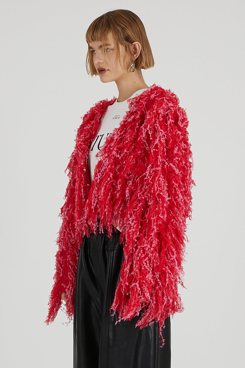 Fluffy Knit Cardigan - 2025 WINTER