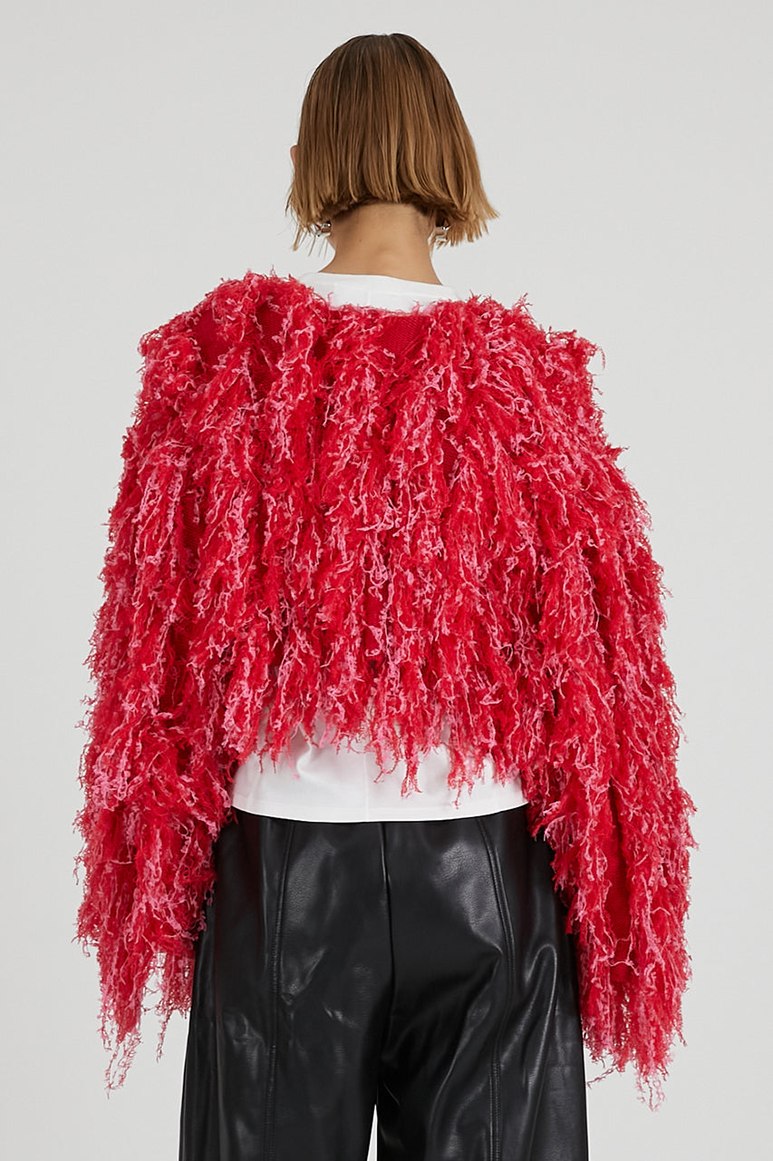 Fluffy Knit Cardigan - 2025 WINTER