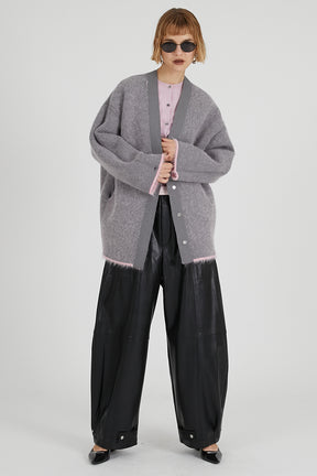 Double-faced Alpaca Knit Cardigan - 2025 AUTUMN