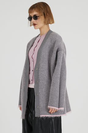 Double-faced Alpaca Knit Cardigan - 2025 AUTUMN