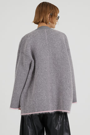 Double-faced Alpaca Knit Cardigan - 2025 AUTUMN