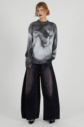 Mythology print long sleeve tee - 2025 AUTUMN