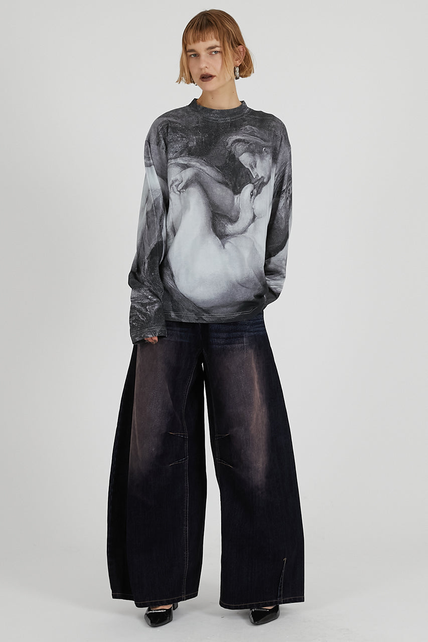 Mythology print long sleeve tee - 2025 AUTUMN