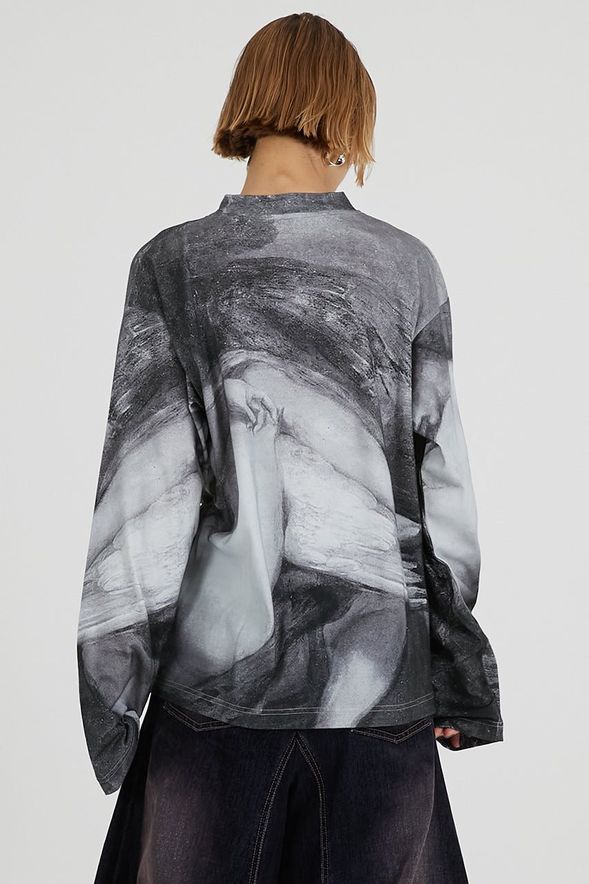 Mythology print long sleeve tee - 2025 AUTUMN