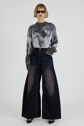 Mythology print long sleeve tee - 2025 AUTUMN