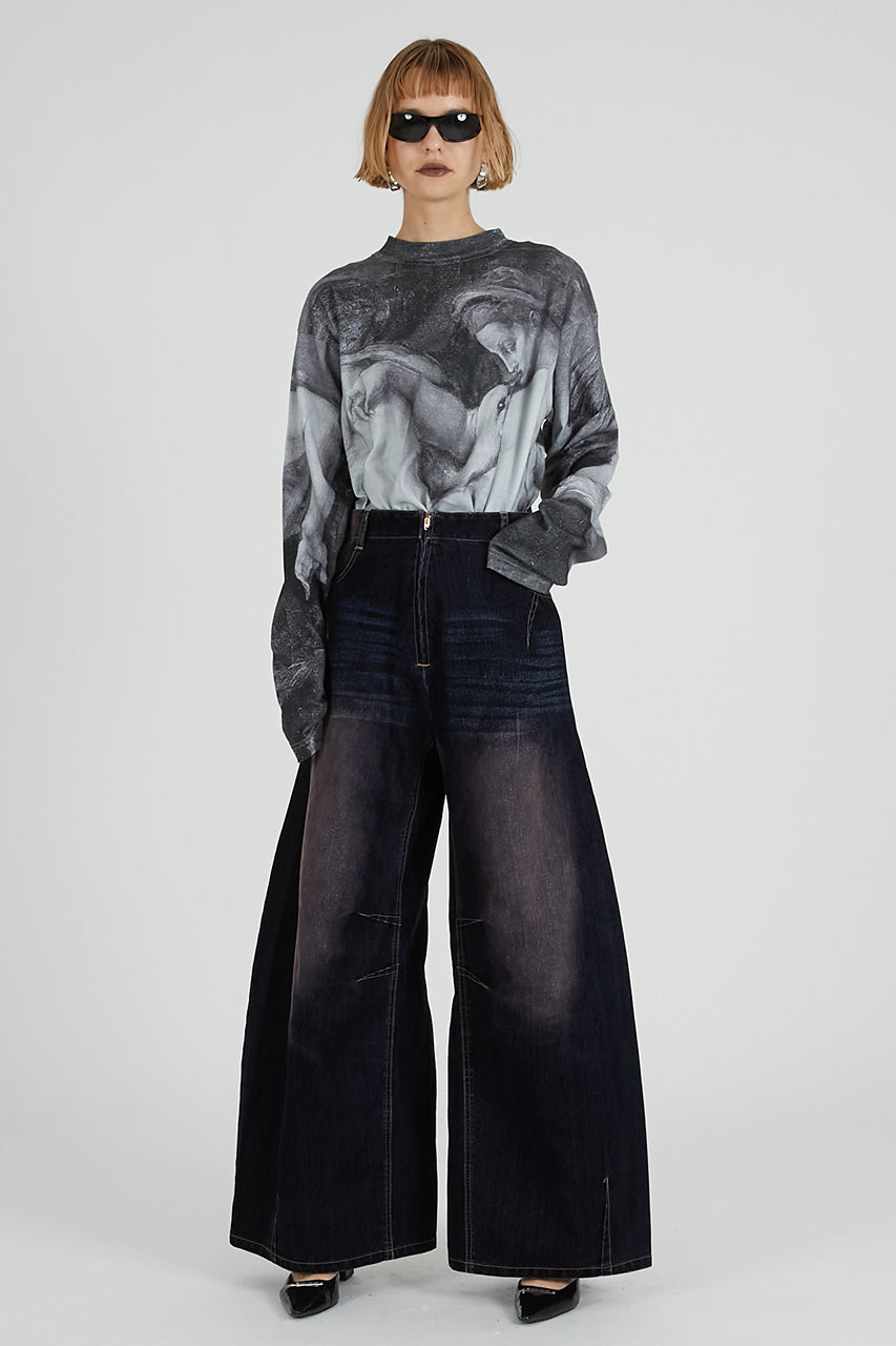 Mythology print long sleeve tee - 2025 AUTUMN