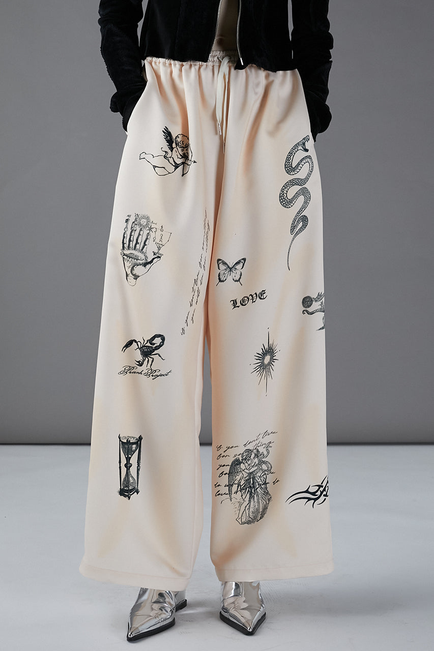 [24Autumn PRE ORDER] TATOO PRINTED PANTS