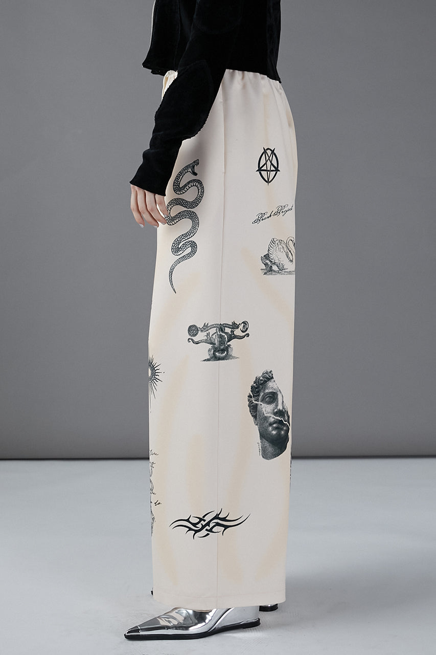 [24Autumn PRE ORDER] TATOO PRINTED PANTS