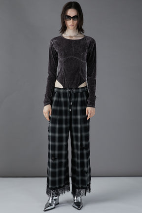 [24Autumn PRE ORDER] DAMAGED CHECK PANTS