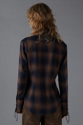 Multi Check Body Pierce Shirt