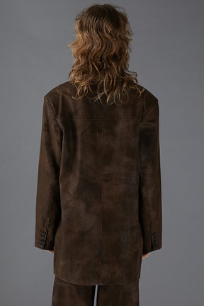 Italian Vegan Leather Washed Blouson