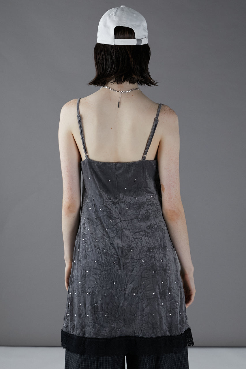 Crystal Velour Cami Dress