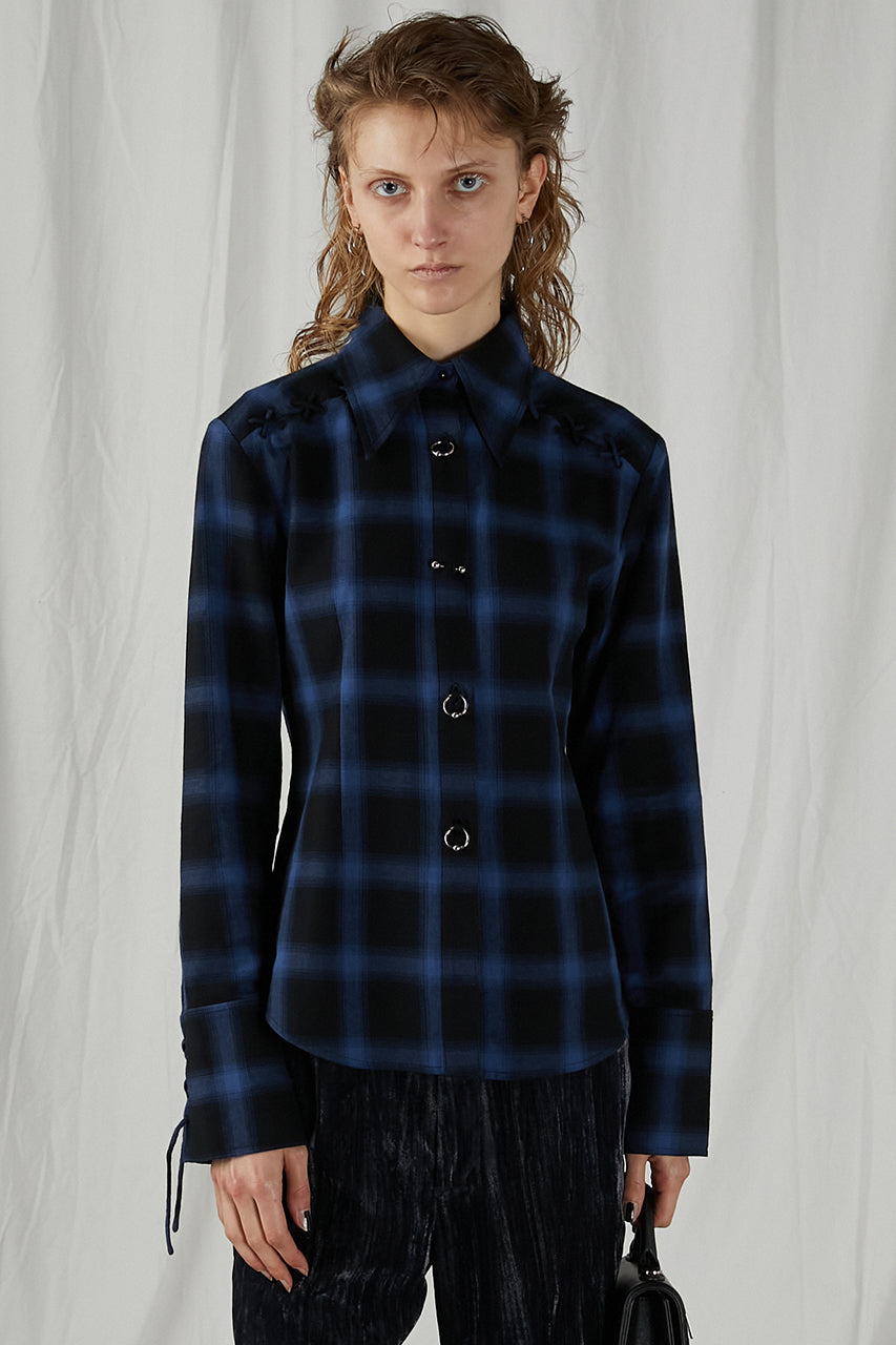 Multi Check Body Pierce Shirt