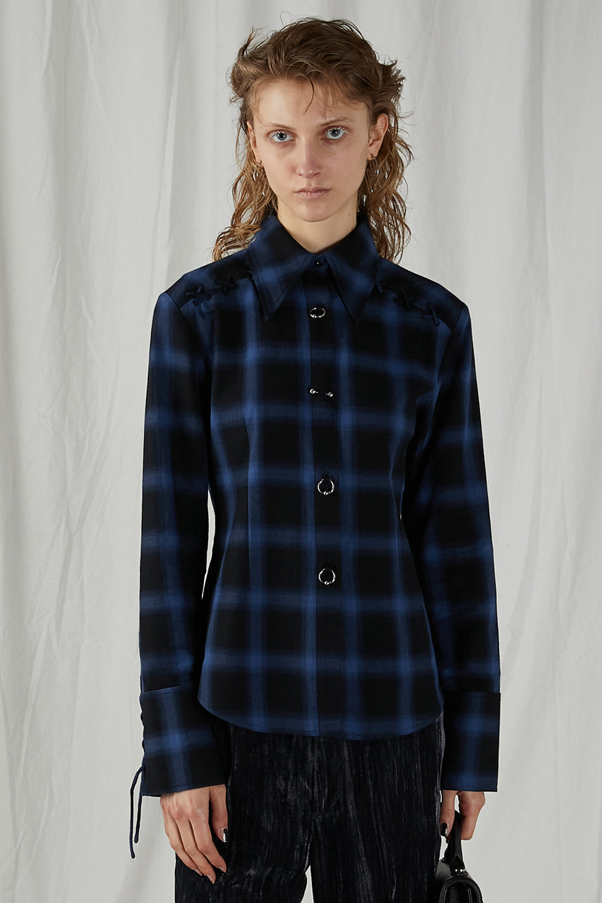 Multi Check Body Pierce Shirt