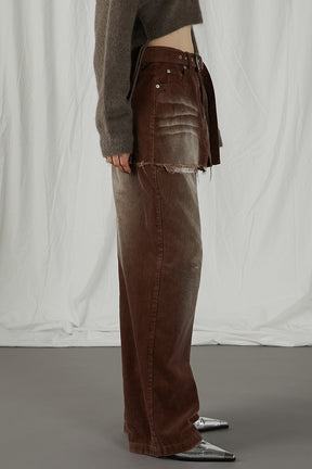 Corduroy Layered Pants