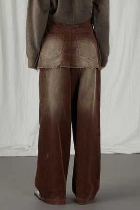 Corduroy Layered Pants