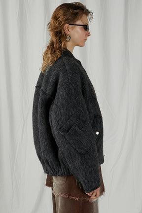 [24Autumn PRE ORDER] WOOL SHAGGY BLOUSON