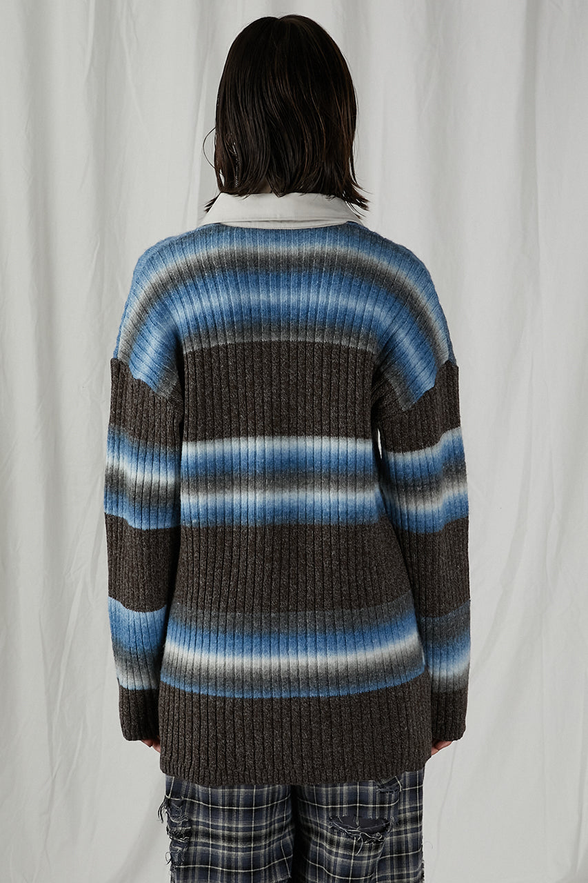 [24Autumn PRE ORDER] Blur Border Rugger Knit