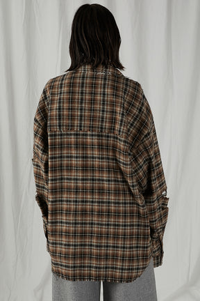 [24Autumn PRE ORDER] DAMAGED CHECK SHIRT