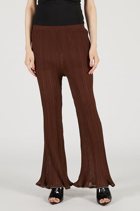 Beaded knit pants