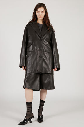 Leather Half Pants - 2025 AUTUMN