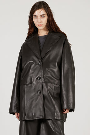 Overcoat Leather Jacket Coat - 2025 AUTUMN