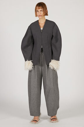 Cocoon Sleeve Zip Top - 2025 AUTUMN