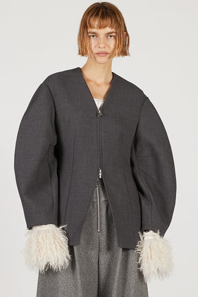 Cocoon Sleeve Zip Top - 2025 AUTUMN