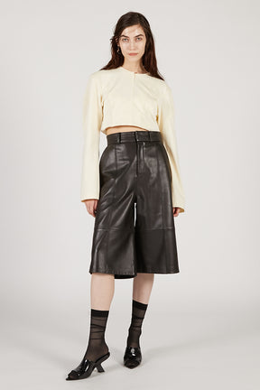 Leather Half Pants - 2025 AUTUMN