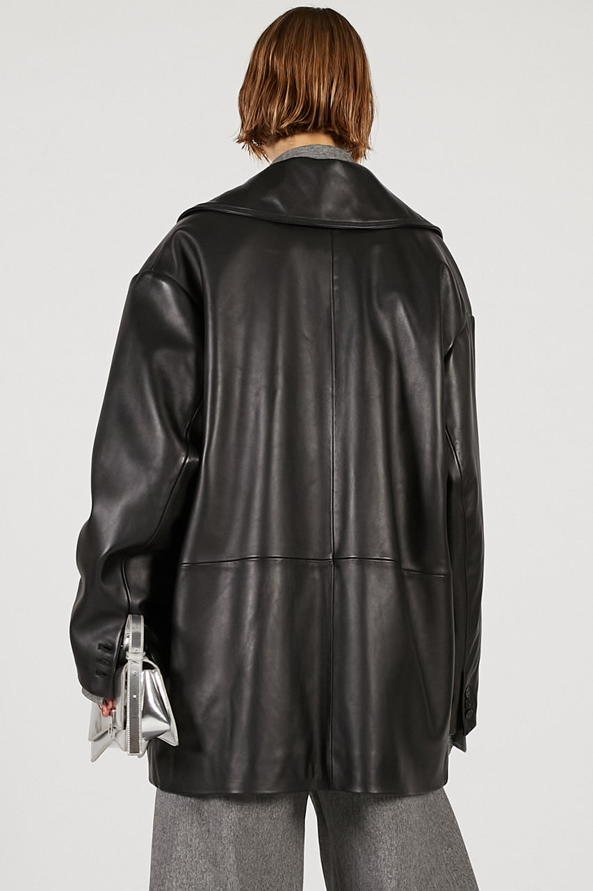 Overcoat Leather Jacket Coat - 2025 AUTUMN