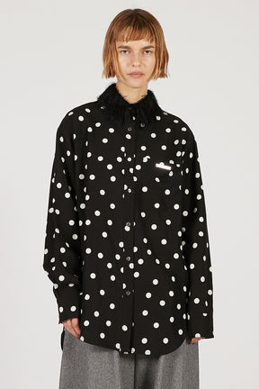 Feather Collar Shirt - 2025 AUTUMN