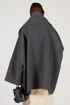 Poncho Coat with Scarf - 2025 AUTUMN
