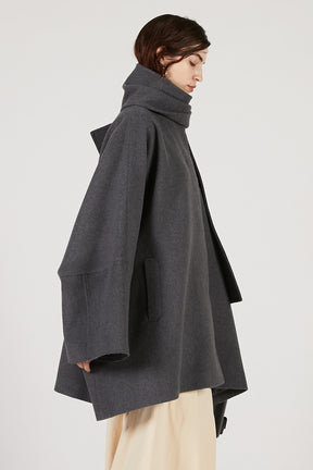 Poncho Coat with Scarf - 2025 AUTUMN