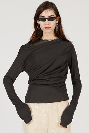 Wool Blend Jersey Top - 2025 AUTUMN