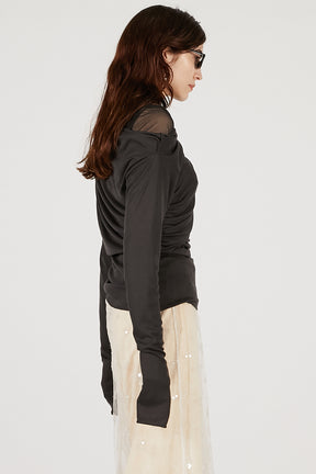 Wool Blend Jersey Top - 2025 AUTUMN