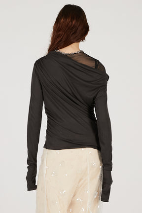Wool Blend Jersey Top - 2025 AUTUMN