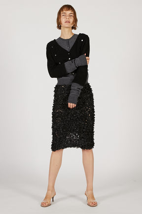 Tape Ribbon Midi Skirt - 2025 AUTUMN
