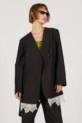 Grand Pianist Wool No-Collar Jacket - 2025 AUTUMN
