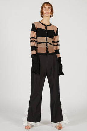 Contrast Border Knit Top