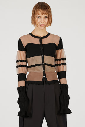 Contrast Border Knit Top