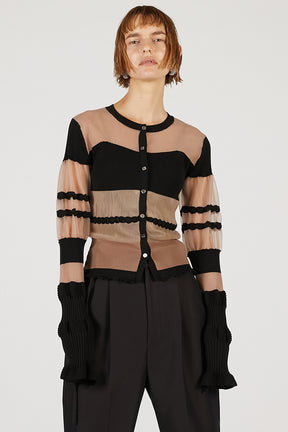 Contrast Border Knit Top
