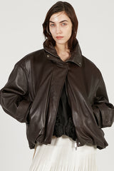 SHEEP Leather High Neck Blouson