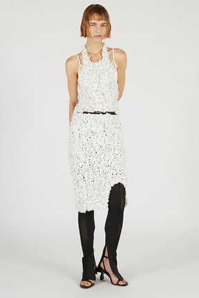 Tape Ribbon Midi Skirt - 2025 AUTUMN